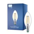 Philips Master Ultra Efficient LED E14 Kerze Fadenlampe Klar 2.3W 485lm - 827 Extra Warmwei&szlig; | Ersatz F&uuml;r 40W
