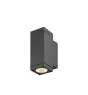 SLV Theo Pro S Wandleuchte Aluminium Anthrazit 6W 700lm - 827 Extra Warmweiß | Außenbeleuchtung - IP65