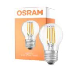 Osram LED Superstar E27 Kugel Fadenlampe Klar 3.4W 470lm - 940 Kaltweiß | Höchste Farbwiedergabe - Dimmbar - Ersatz Für 40W