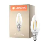 Ledvance Classic LED E14 Kerze Fadenlampe Klar 1.8W 250lm - 827 Extra Warmweiß | Ersatz Für 25W
