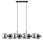 Emibig Pendelleuchte Rory Stahl Schwarz | Geeignet für 8x E14 - Max 10W