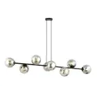 Emibig Pendelleuchte Rossi Stahl Schwarz | Geeignet für 8x E14 - Max 10W