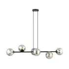 Emibig Pendelleuchte Rossi Stahl Schwarz | Geeignet für 6x E14 - Max 10W