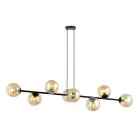 Emibig Pendelleuchte Rossi Stahl Schwarz | Geeignet für 8x E14 - Max 10W