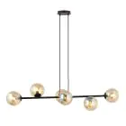 Emibig Pendelleuchte Rossi Stahl Schwarz | Geeignet für 6x E14 - Max 10W