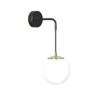 Emibig Wandleuchte Ognis Stahl Schwarz | Geeignet für 1x E27 - Max 10W