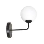 Emibig Wandleuchte Pregos Stahl Schwarz | Geeignet für 1x E14 - Max 10W